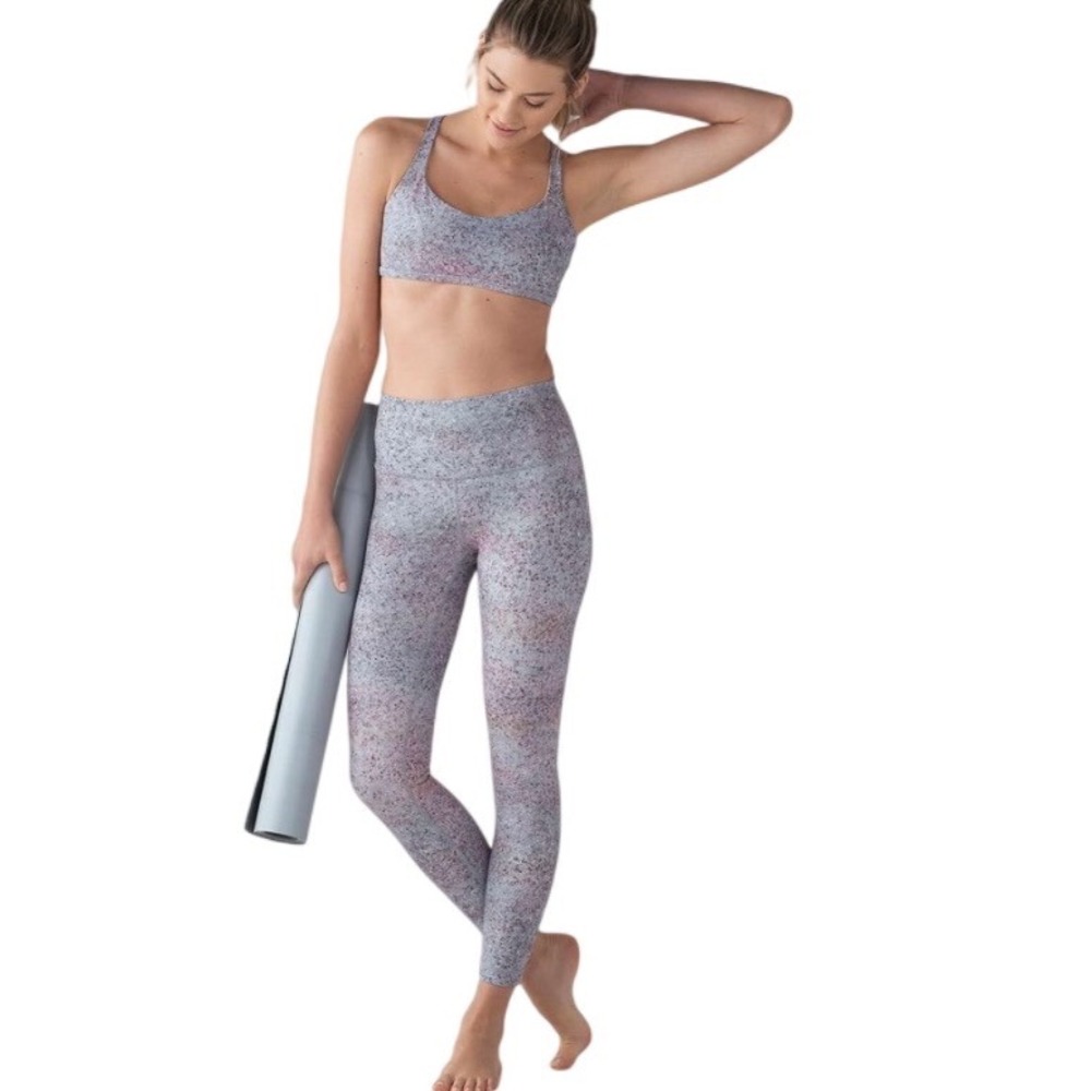 Lululemon Wunder Under Hi-Rise 7/8 Leggings 25" Summer Haze Multi Size 6